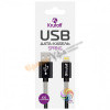 Кабель USB кабель Lightning Krutoff Spring (1m) черный Для iPhone, iPad, iPod