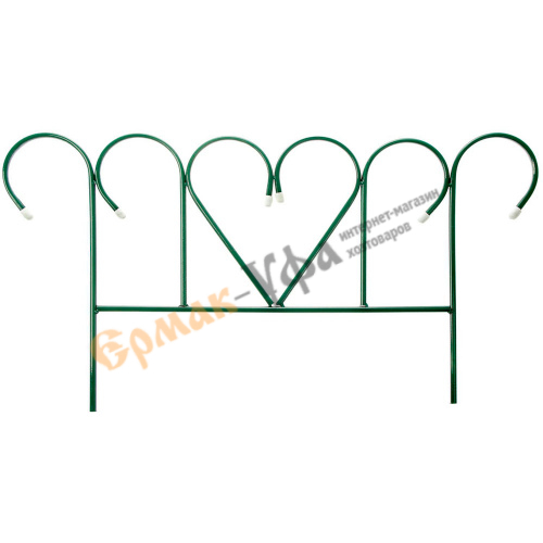 Заборчик садовый "Амур" комплект 5шт (высота 0,42м; ширина 0,76м; длина 3,8м; d 10мм)