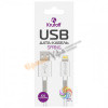 Кабель USB кабель Lightning Krutoff Spring (1m) белый Для iPhone, iPad, iPod