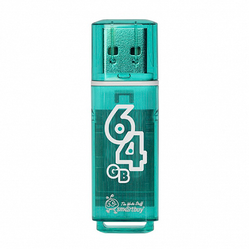 Флешка (USB накопитель) 64Gb Smartbuy Glossy series (цвета в ассорт.) SB64GBGS-K