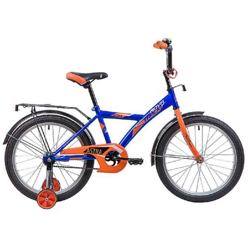 Велосипед 20" Novatrack URBAN синий, тормоз нож., защита А-тип, крылья и багажник хром, без доп. колес 203URBAN.BL22-