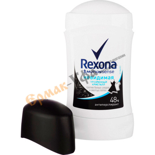 Антиперспирант карандаш REXONA Невидимая Прозрачный кристалл 40 мл 1/6