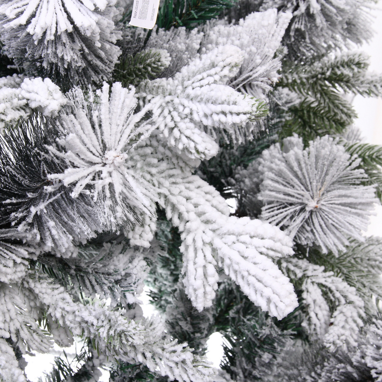 Ёлка "Снежная рапсодия" 210 см, ПВХ+Леска, шишки, белый иней (1100 веток)