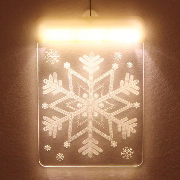 Гирлянда для дома БАХРОМА ш2,0м* в90/70см 36 ламп LED "3D Новый год",8 реж., с пультом Д/У, IP-20, Теплый белый (USB)