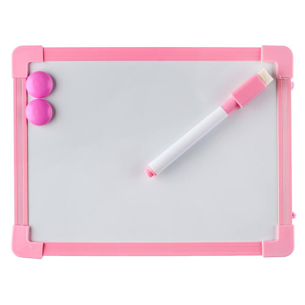 Доска для рисования с маркером, пластик, 20х15см, 3 цвета