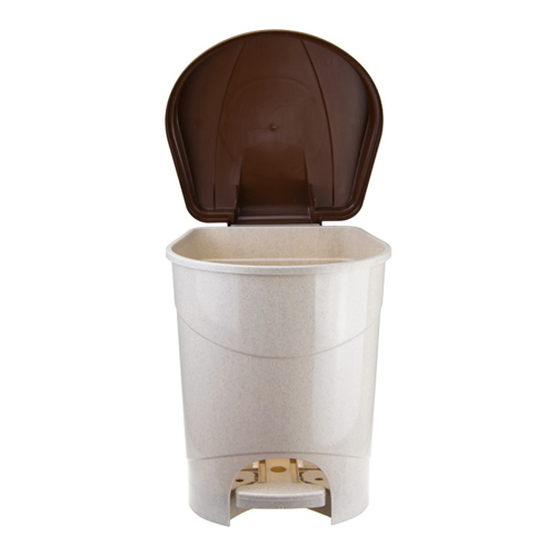 Контейнер для мусора 19 л, беж. мрамор, 1/4