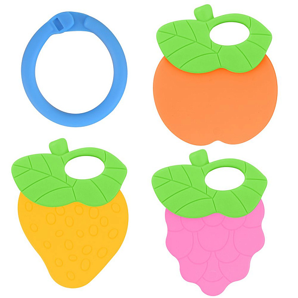 Набор из 3-х прорезывателей для зубов. Размер 8х6 см.