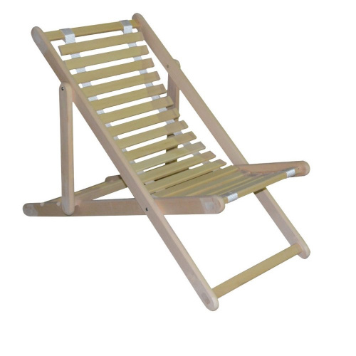 Шезлонг раскладной без подлокотников (гибкий) УСИЛЕННЫЙ, Банный Мастер (1/1)