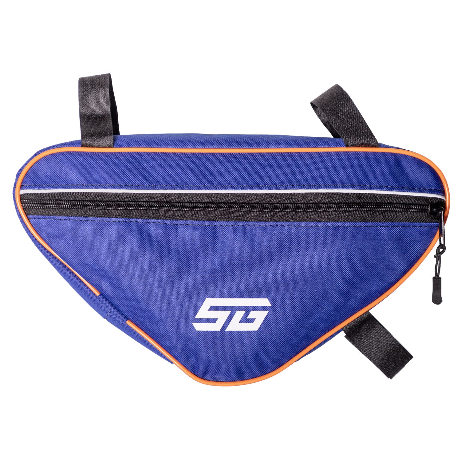 Велосумка под раму STG, модель FB-003, размер 33х18х6 см, василёк/оранжевый