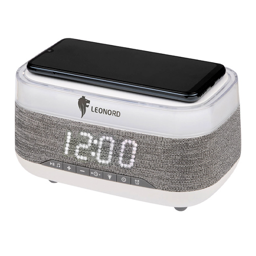 Часы электронные с беспроводной зарядкой Leonor LE-1404