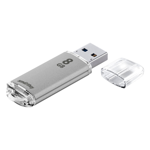 UFD 2.0 Smartbuy 008GB V-Cut Silver (SB8GBVC-S)