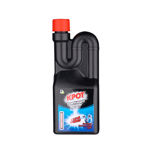 Средство от засоров КРОТ Торнадо 500г ГЕЛЬ, 3/12