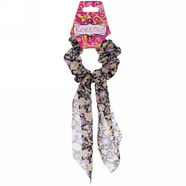 Резинка для волос "Harizma - Alina", микс 3 цвета, d-8см, длина ленты 18см