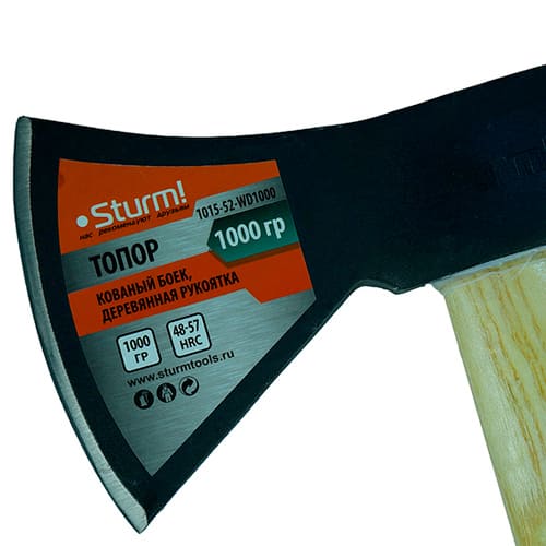 Топор 1000 г кованый боек STURM 1015-52-WD1000