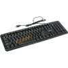 Клавиатура Gembird KB-8320U-Ru_Lat-BL, черный, USB, кнопка переключения RU/LAT,104 клавиши