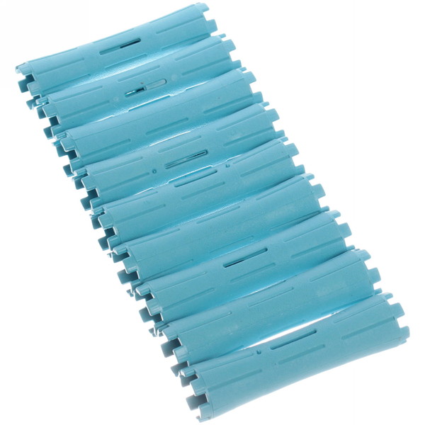 Бигуди пластмассовые-коклюшки 9шт "Styling", микс 6 цветов, d=2,2см (прозрачный пакет с подвесом), без резинки