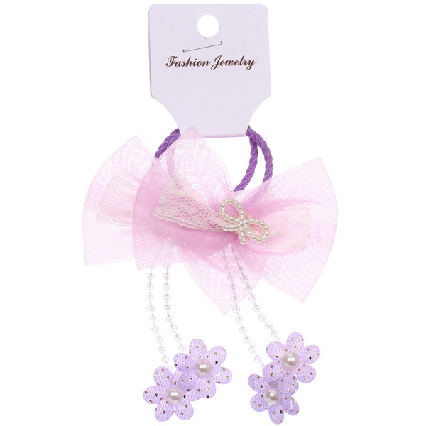 Резинки для волос детские 2шт "КОНФЕТКИ", бабочки, микс 5 цветов, d-3см