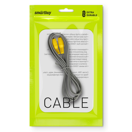 Кабель соединительный Smartbuy 1xRCA (M) - 1xRCA (M), 3,0 м, в пакете (KA-113-250)/250