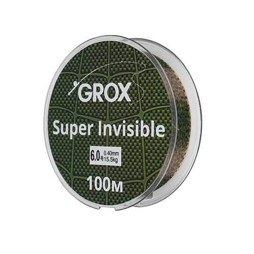 Леска GROX Super invisible 3D хамелеон 0,40х100м, 15,5кг 1/500