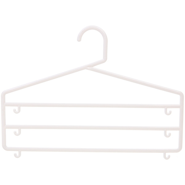 Вешалка для брюк 2шт "ИДЕЯДОМА", цвет молочный, 3 отд, 36*24см (Лейбл Селфи)