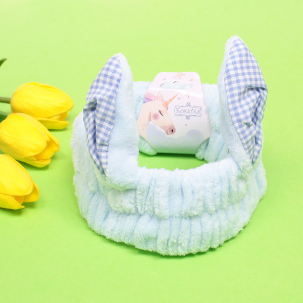 Повязка на голову "Little bunny- Buchi", микс 4 цвета, 20*6 см (подвес Единорожек)