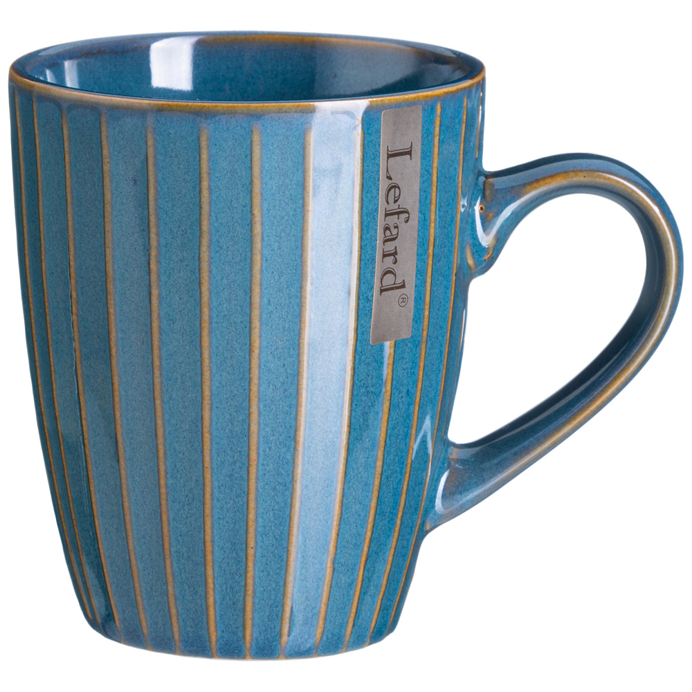 КРУЖКА 365 МЛ, STRIPE COLLECTION, ЦВЕТ:ЛАЗУРНО-СИНИЙ МАЛ. УП. = 6 ШТ МИН. ПАРТИЯ