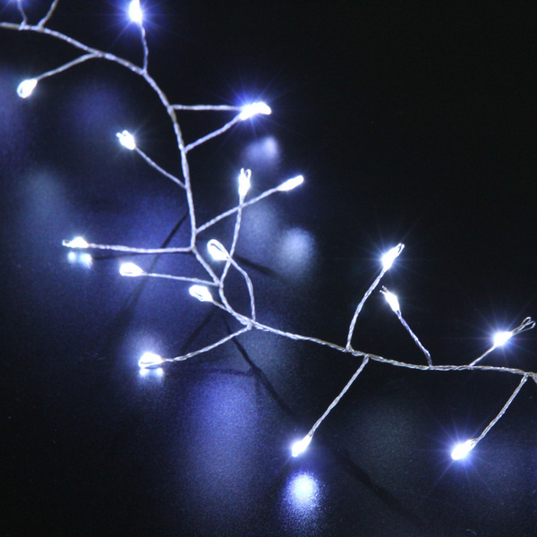 Гирлянда для дома 5,0 м 350 ламп LED  "Мишура", IP-40, Белый