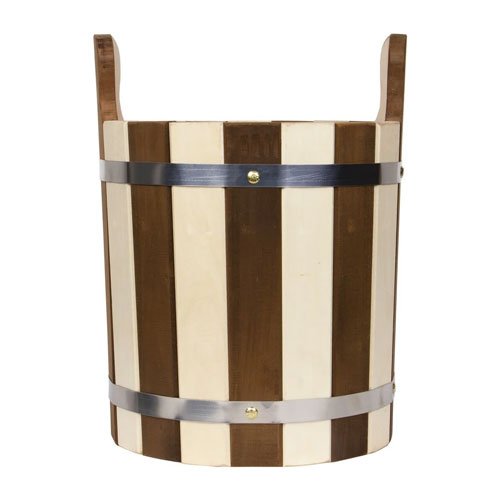 Запарник БАННАЯ ЛИНИЯ "Капучино" 18 л с пластиковой вставкой, липа