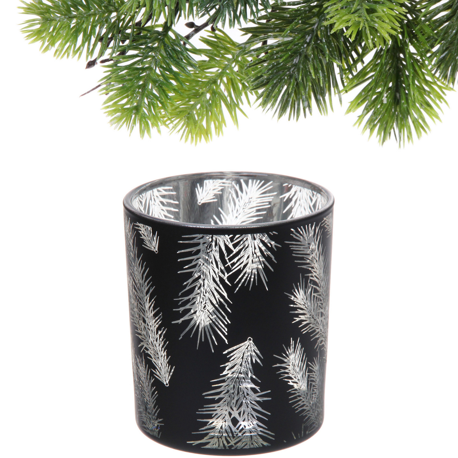 Подсвечник "Волшебная ветвь" 8,5*10 см, Черный