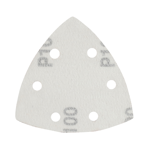 Треугольник шлифовальный PATRIOT на липучке, 80х80х80 мм, Р100, 6 отверстий, 5 шт