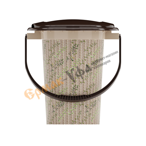 Ведро - туалет 17л "Плетёнка" (Альтернатива) м2329 (1/10)