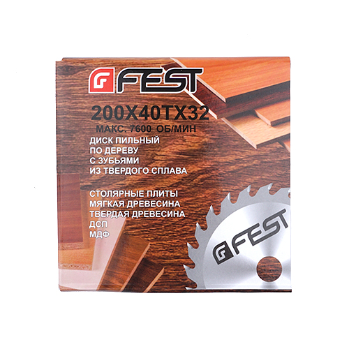 Диск пильный 200х32x40 зуб FEST (1/25)
