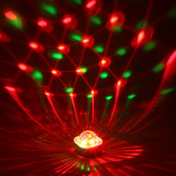 Диско-шар Dancer" с ремешком на руку, авторежим, датчик звука (в комплекте с присоской), RGB (220V)