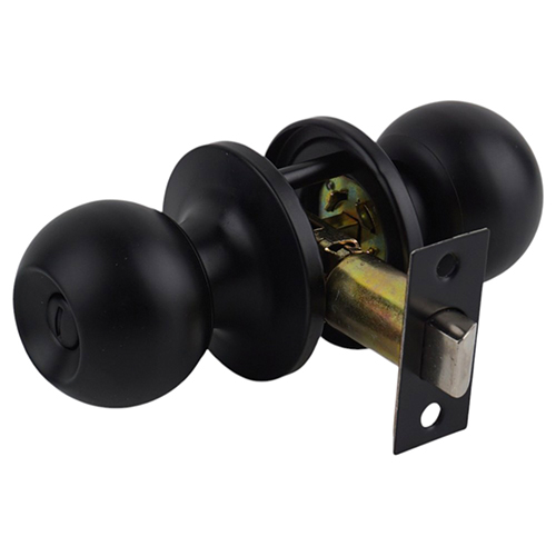 Ручка защелка дверная фиксатор WC GROX ЗШ-TR-02 BL, черный 1/30