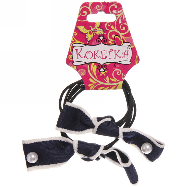 Резинки для волос 2шт "Кокетка - New series Классика", микс 5 цветов, d-6см