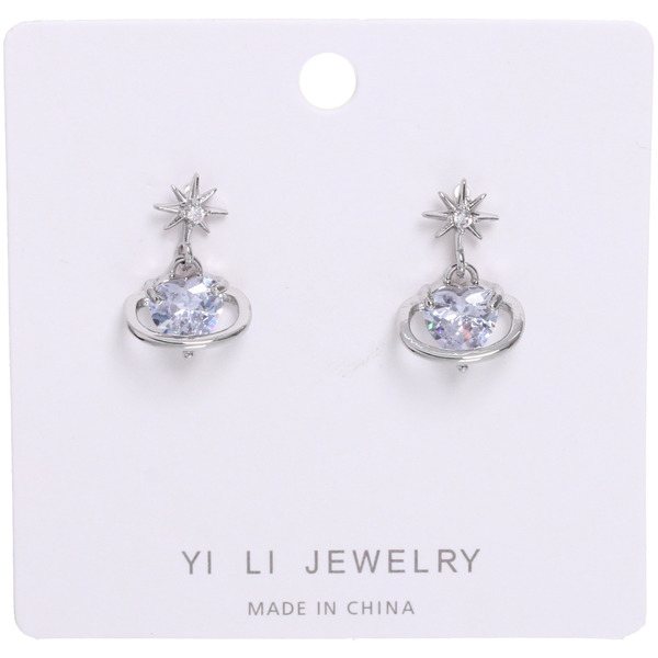 Серьги из гиппоалергенного металла "ПАЛУМНА", звезды, цвет золото и серебро, 2*1,5см