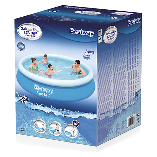 Бассейн надувной быстроустанавливаемый 366х76 см, 5377 л , 57273 Bestway, 1/1