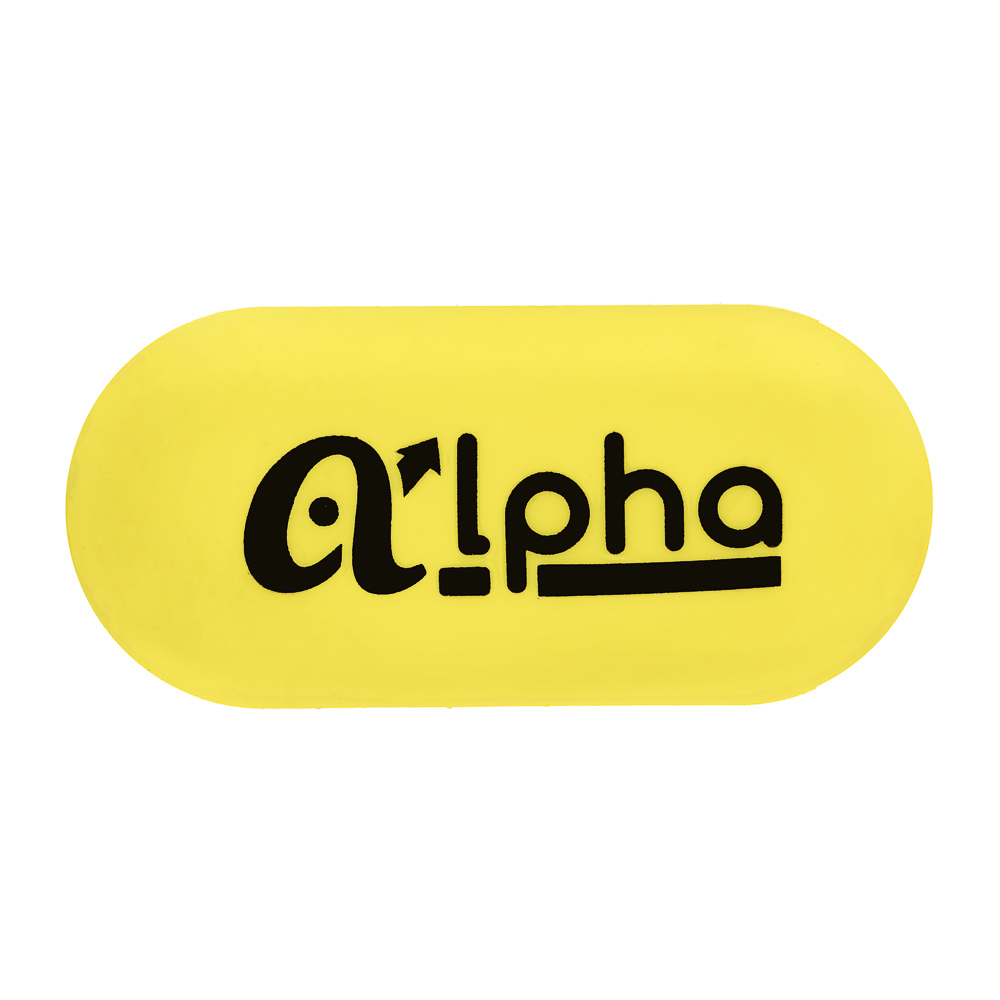 ClipStudio Ластик овальный "Альфа", 5,7х2,6х1,2см, цветной, улучшенное стирание, ТПР, 3 цвета