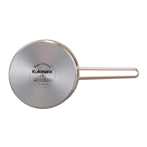 Ковш Kukmara "SAFIA" 1,5 л, 16 см, с металлической крышкой