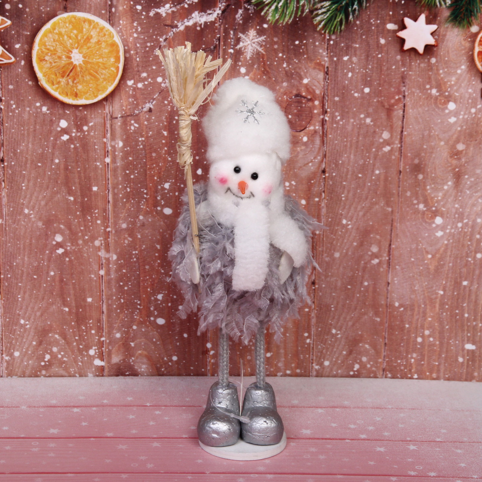 Фигурка новогодняя "Новогоднее волшебство" 20 см, серебро