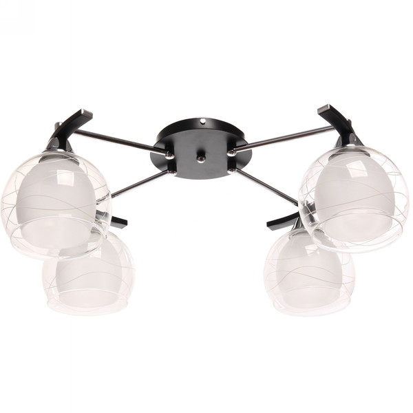 Люстра 4*40Вт Е27 55*40*22см черный хром 3-M122/4A