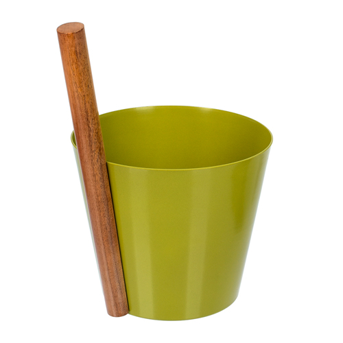 Бадья из алюминия 5 л  "Банные штучки" оливковая