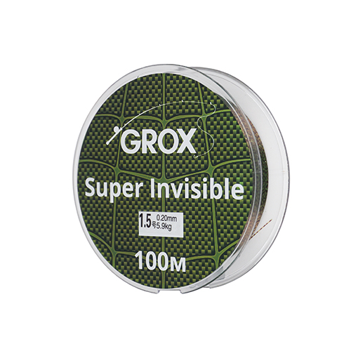 Леска GROX Super invisible 3D хамелеон 0,20х100м, 5,9кг 1/500