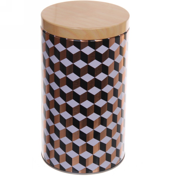 Банка для продуктов металлическая "Geometry" 1800мл 11*19см