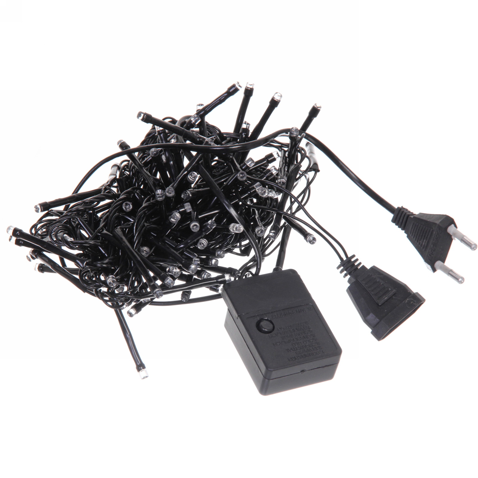 Гирлянда для дома НИТЬ "Твинкл Лайт" 3 м 100 ламп LED, черн.пров, 8 реж, IP-20. Белый (возможность соединения)