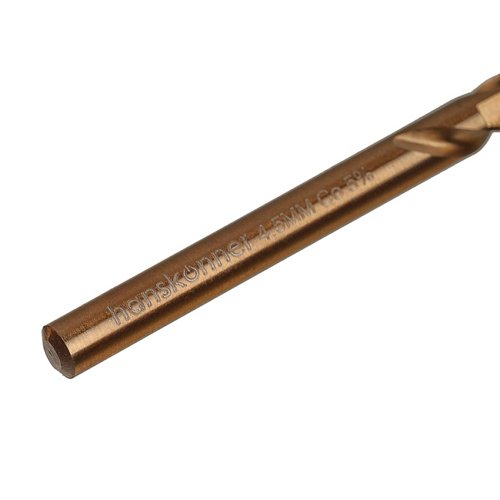 Сверло по металлу COBALT 4,5х80мм, Hanskonner H1055-M045-80
