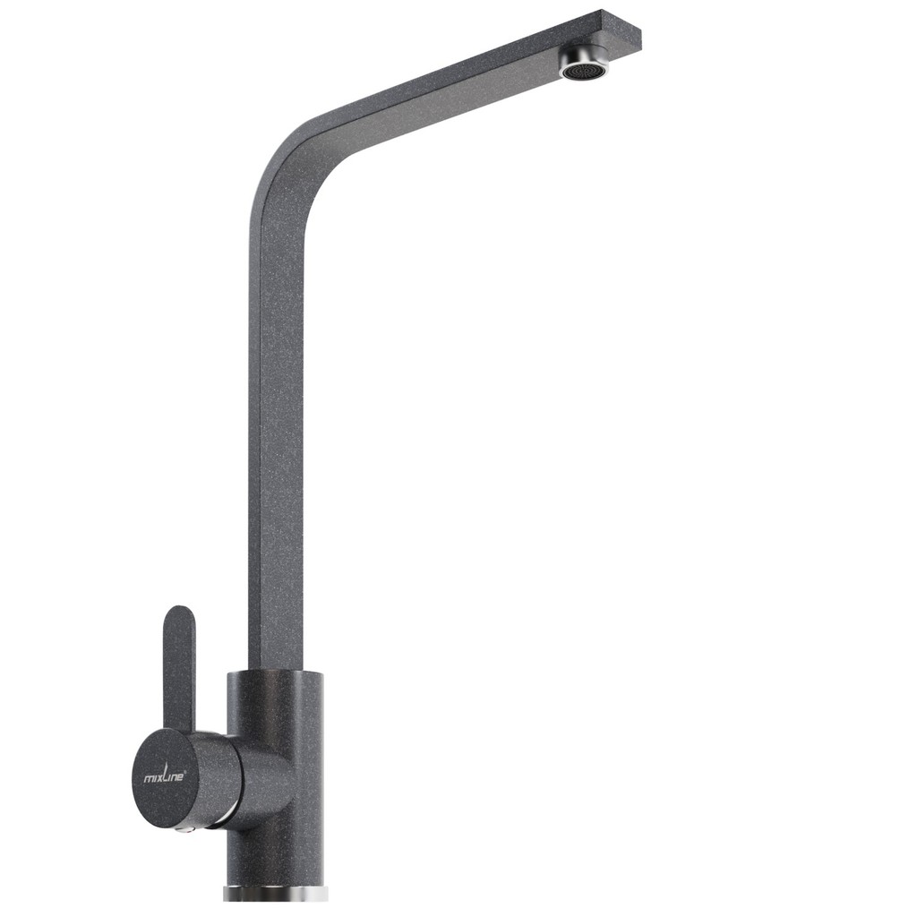Смеситель для кухни 35к MIXLINE ML-GS14 (309) темно-серый высок. излив