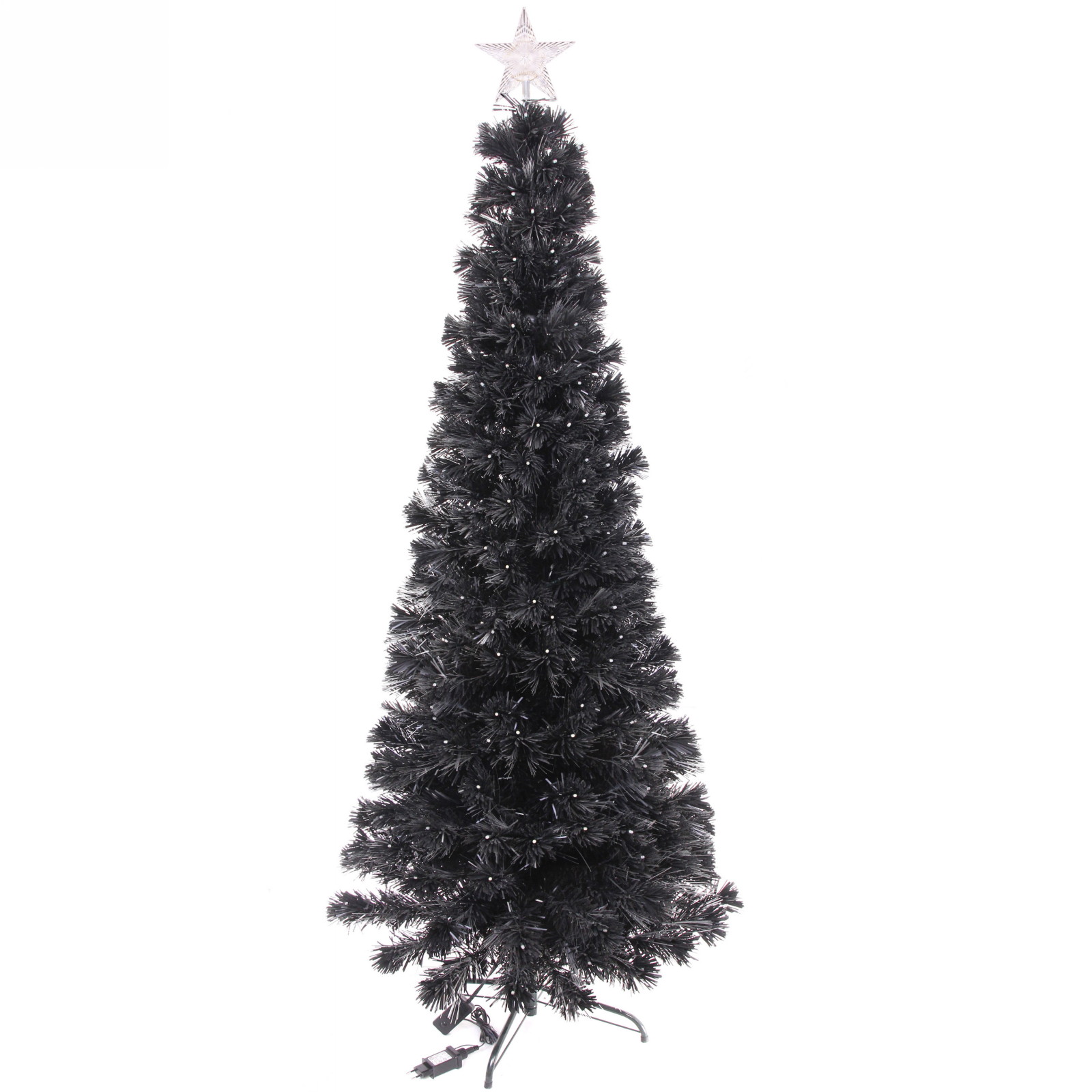 Ёлка светодиодная "Млечный путь" 210 см, ПВХ черный,  цвет свечения-Белый (289 веток) (T1050B-210)
