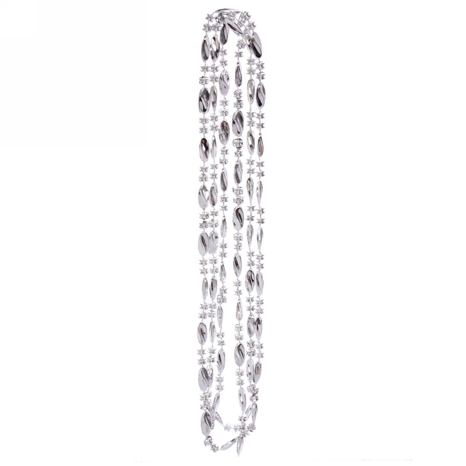 Бусы на ёлку 2м "Льдинка", Серебро