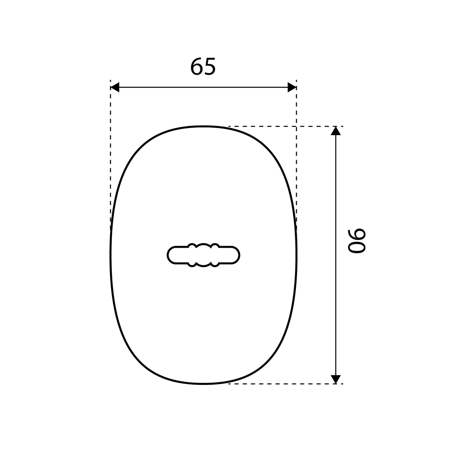 Накладка для сув/м (пара) БУЛАТ НДС 01.04 хром  автоматич.шторка  (10,100)